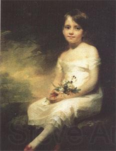 Sir Henry Raeburn A Little Girl Carrying Flowers (mk05)